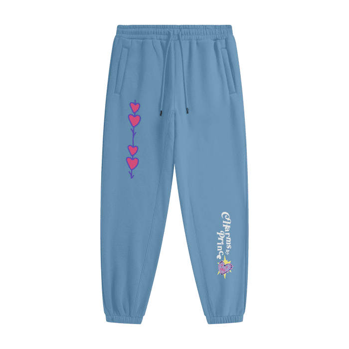 Streetwear,Unisex,Fleece Joggers,charms by prince,blue,pink,pants,bottom,MOQ1,Delivery days 5