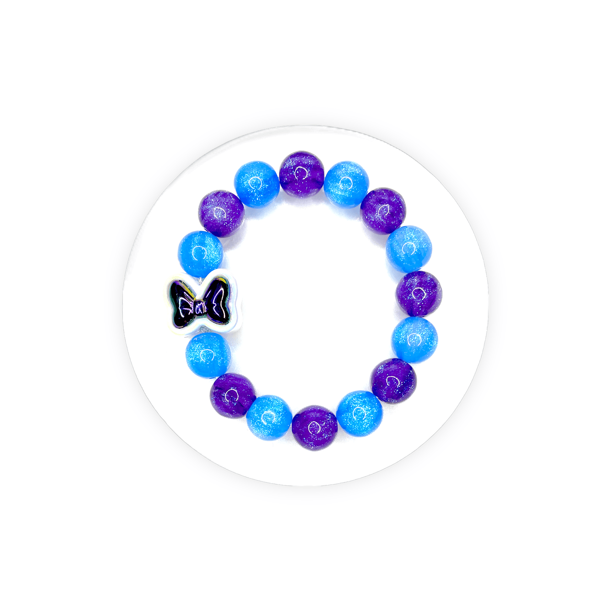 Blue and Purple Starry Sky Bead Bracelet Charms By Prince™