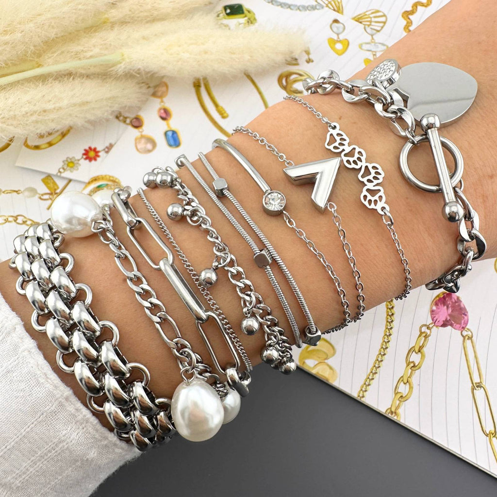 Heart Bracelet, Stainless Steel Intensity