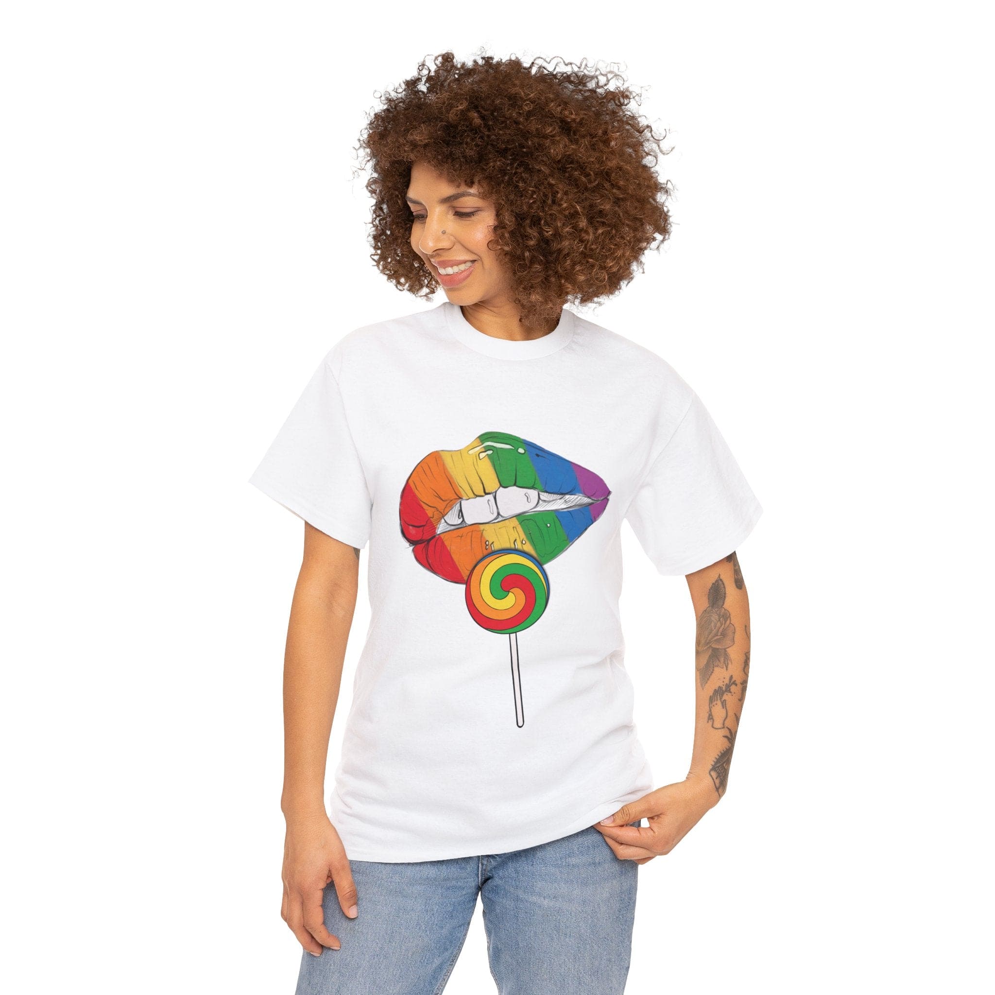 Rainbow Pride Lips Shirt, LGBT Lips Shirt, LGBTQ+ Shirt, Pride Week Shirt, Pride Shirt, Pride March Shirt, Equality Shirt, Gay Pride Shirt Printify