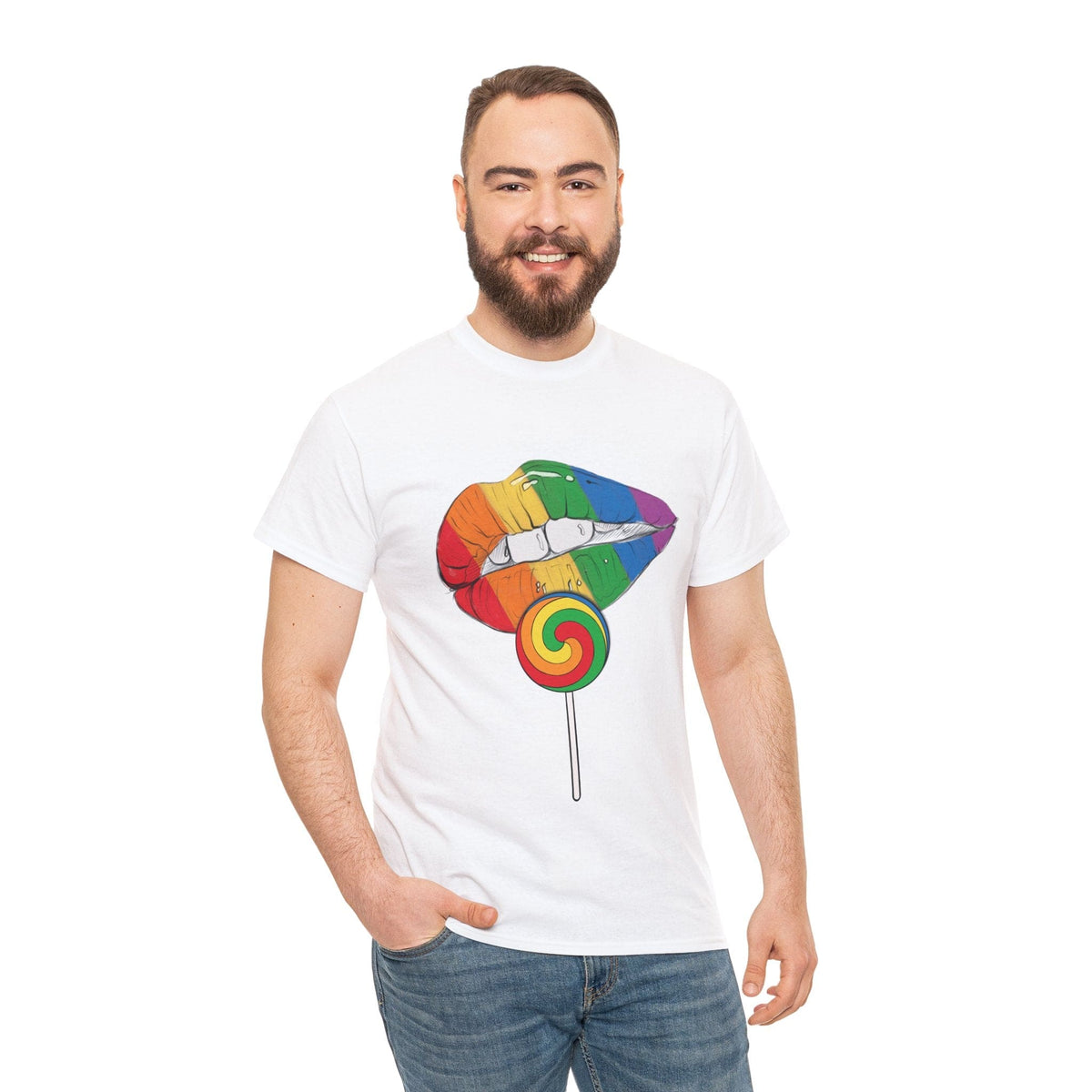 Rainbow Pride Lips Shirt, LGBT Lips Shirt, LGBTQ+ Shirt, Pride Week Shirt, Pride Shirt, Pride March Shirt, Equality Shirt, Gay Pride Shirt Printify