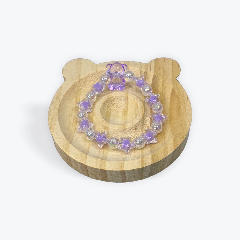 Cartoon Bear Stretchy Clear Bead Bracelet Charms By Prince™