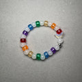 White Frosty Beads | Rainbow Pony Bead | Butterfly Charm Bracelet Charms By Prince™