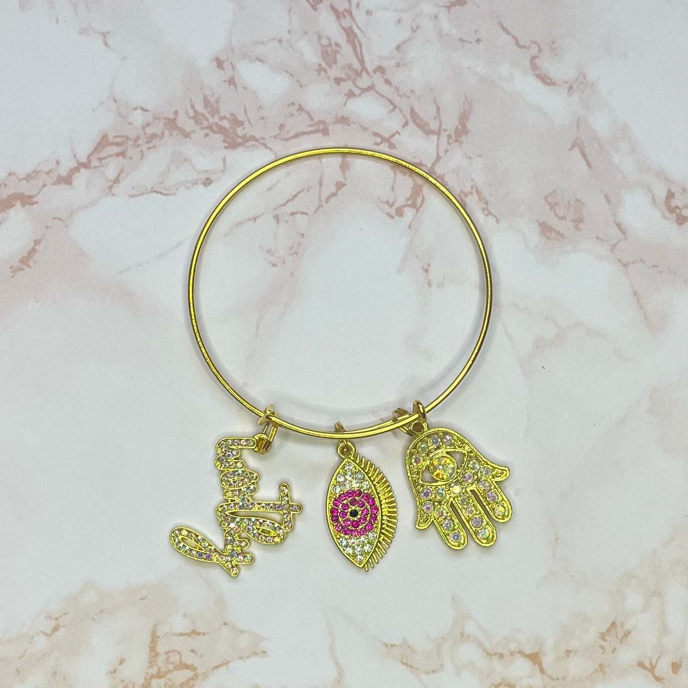 Worthy Gold Bangle Bracelet Charms By Prince™