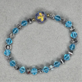 Blue Crystal Bead Bee Charm Bracelet Charms By Prince™