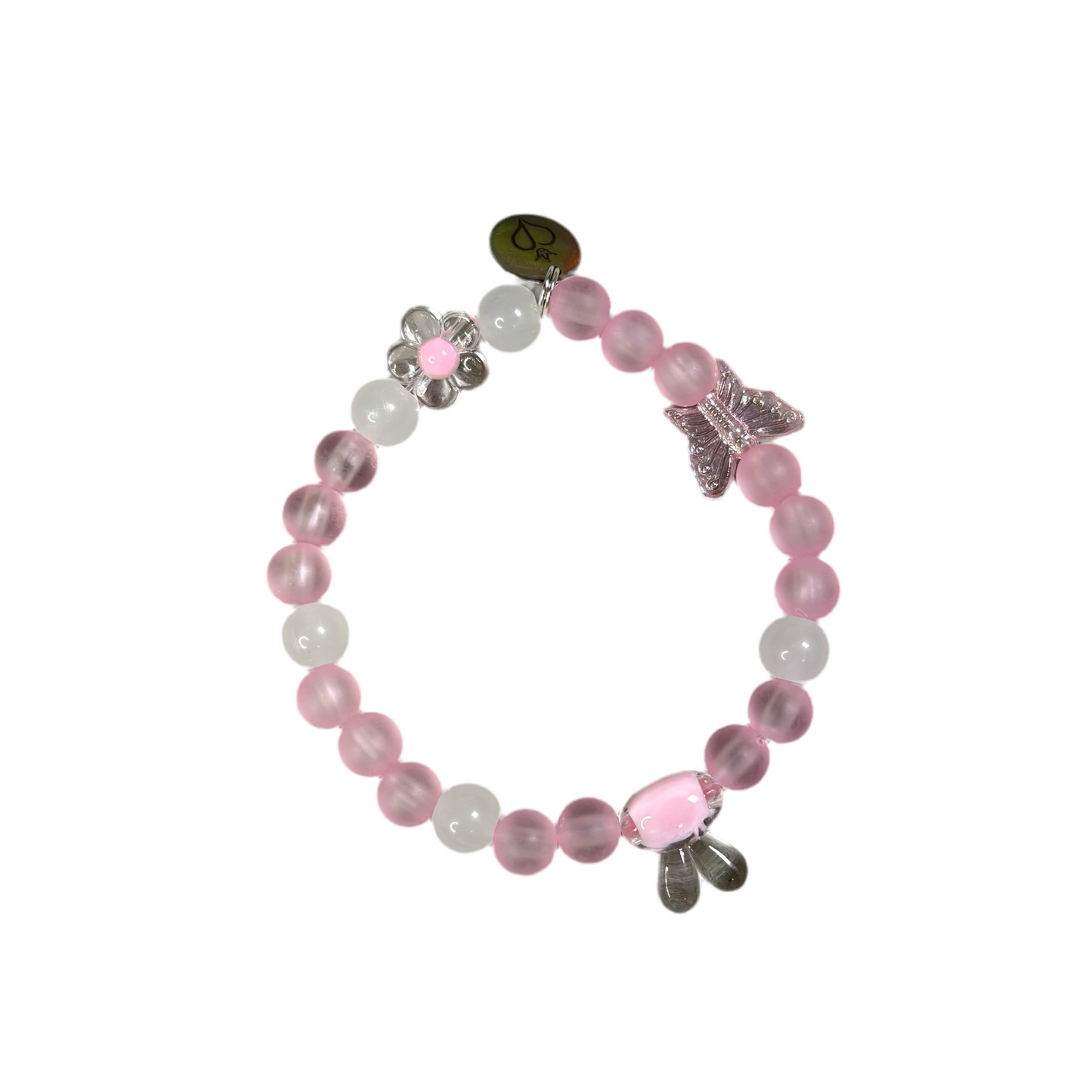 Pink Frosty Charm Beaded Bracelet Charms By Prince™