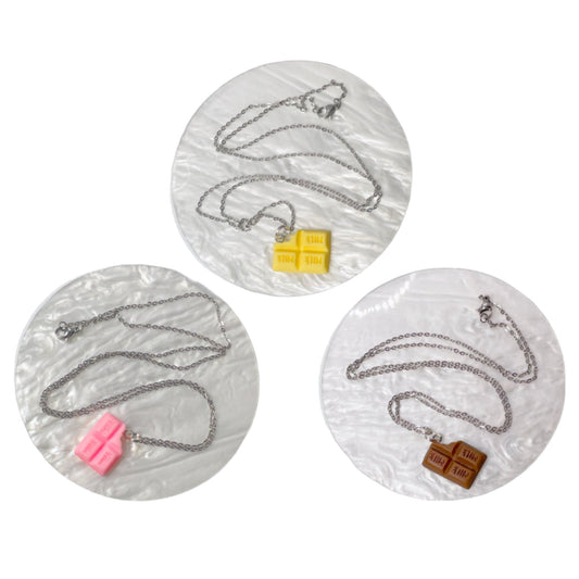 Stainless Steel Chocolate Charm Necklace - Collection Charms By Prince