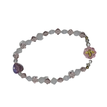 Pink Crystal Bead Bee Charm Bracelet Charms By Prince™