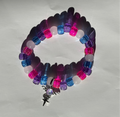 Blue | Pink | Purple| Rhinestone Charm | Frosty Bead Bracelet Charms By Prince™