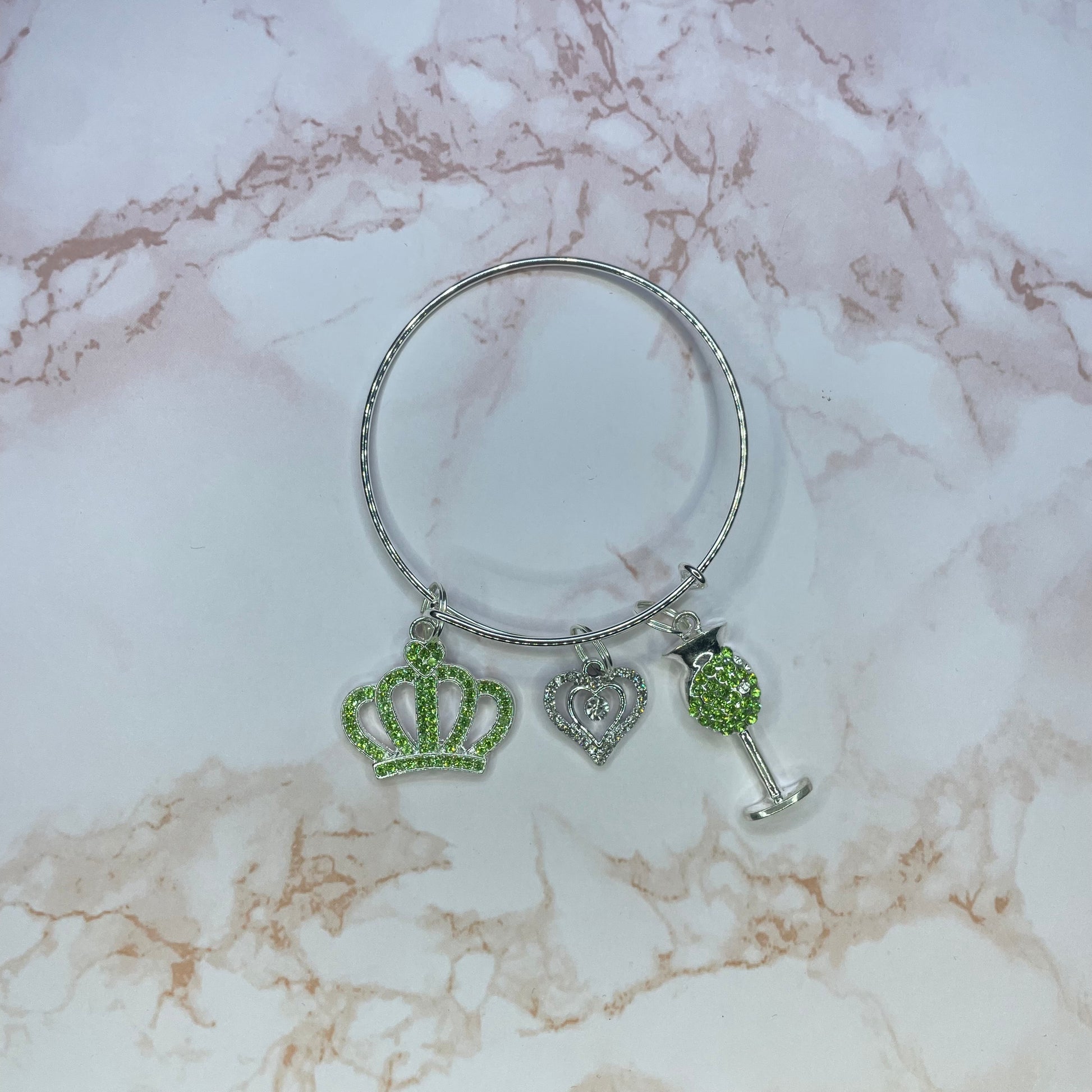 Princess Green Charm Bangle Bracelet Charms By Prince™