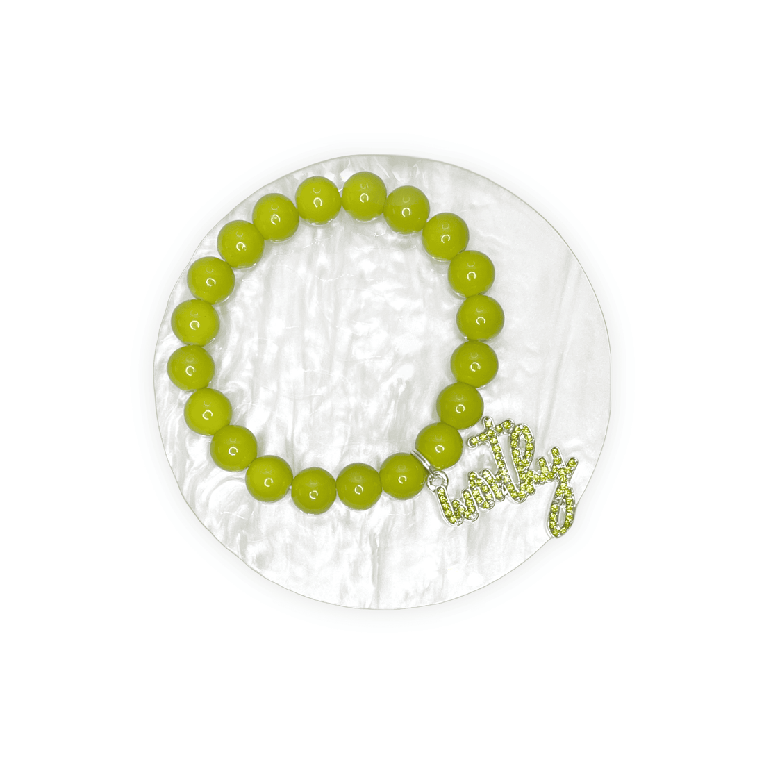 Worthy Green Bead Bracelet Charms By Prince™