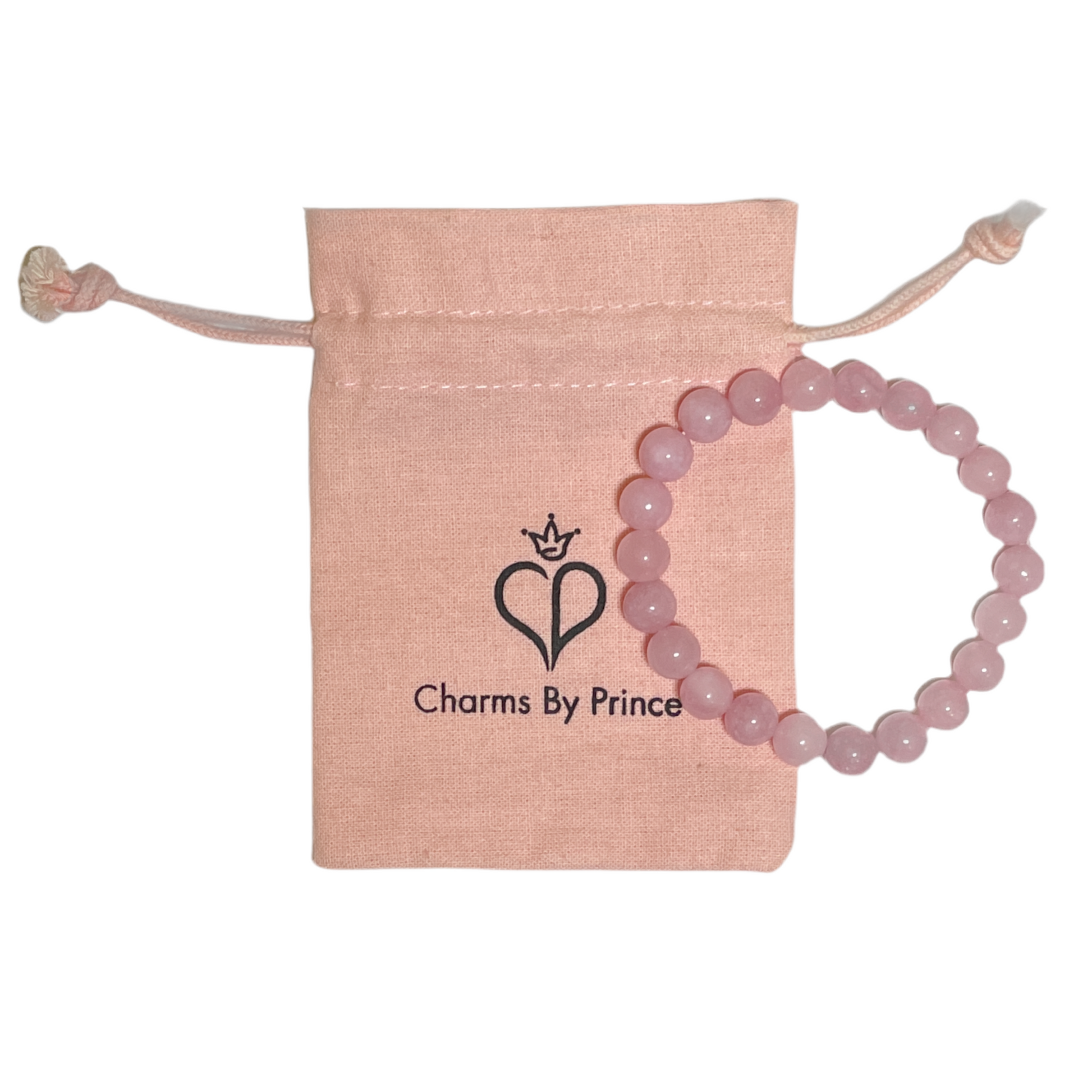 Rose Quartz  Beaded Bracelet Charms By Prince™