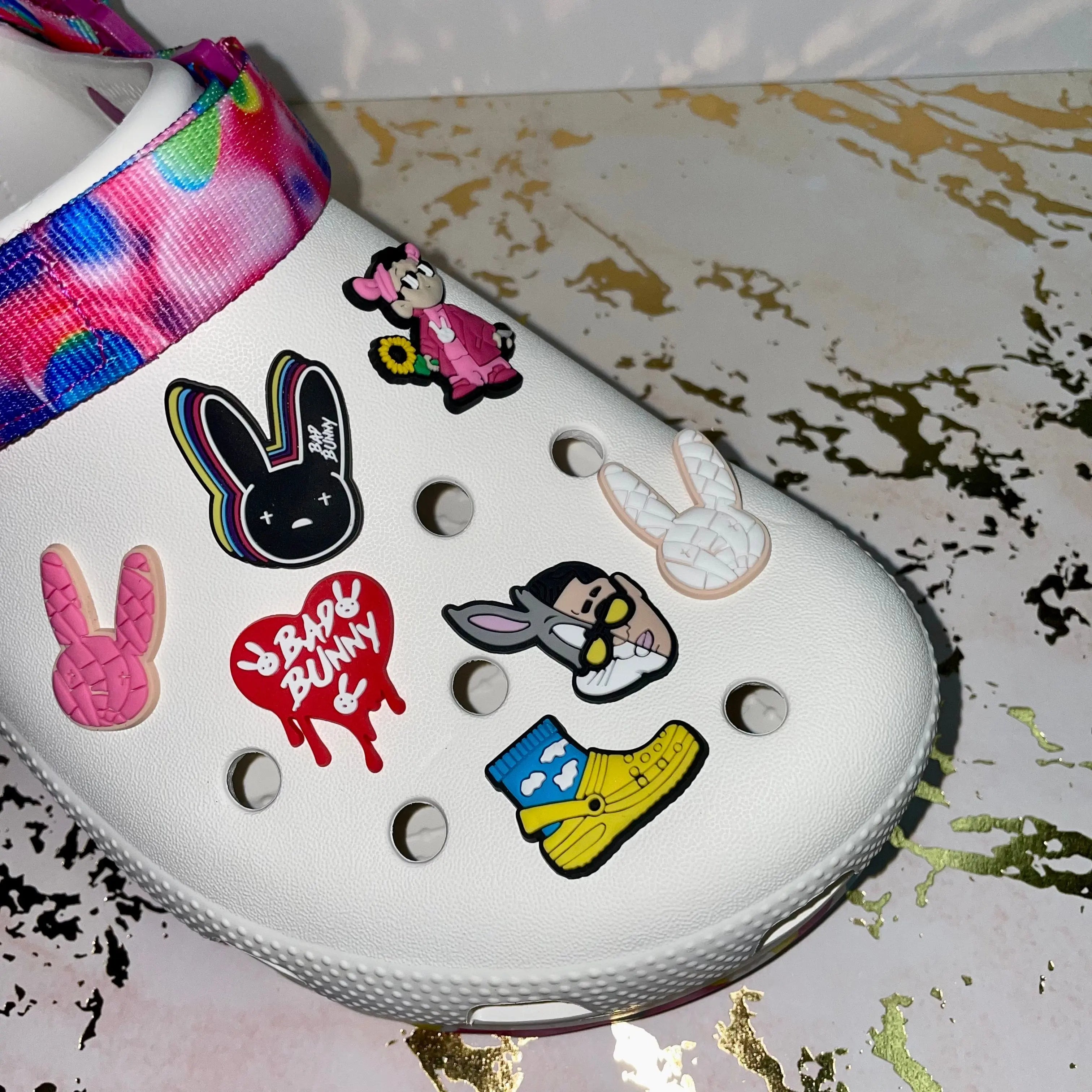 New bad bunny crocs hot sale