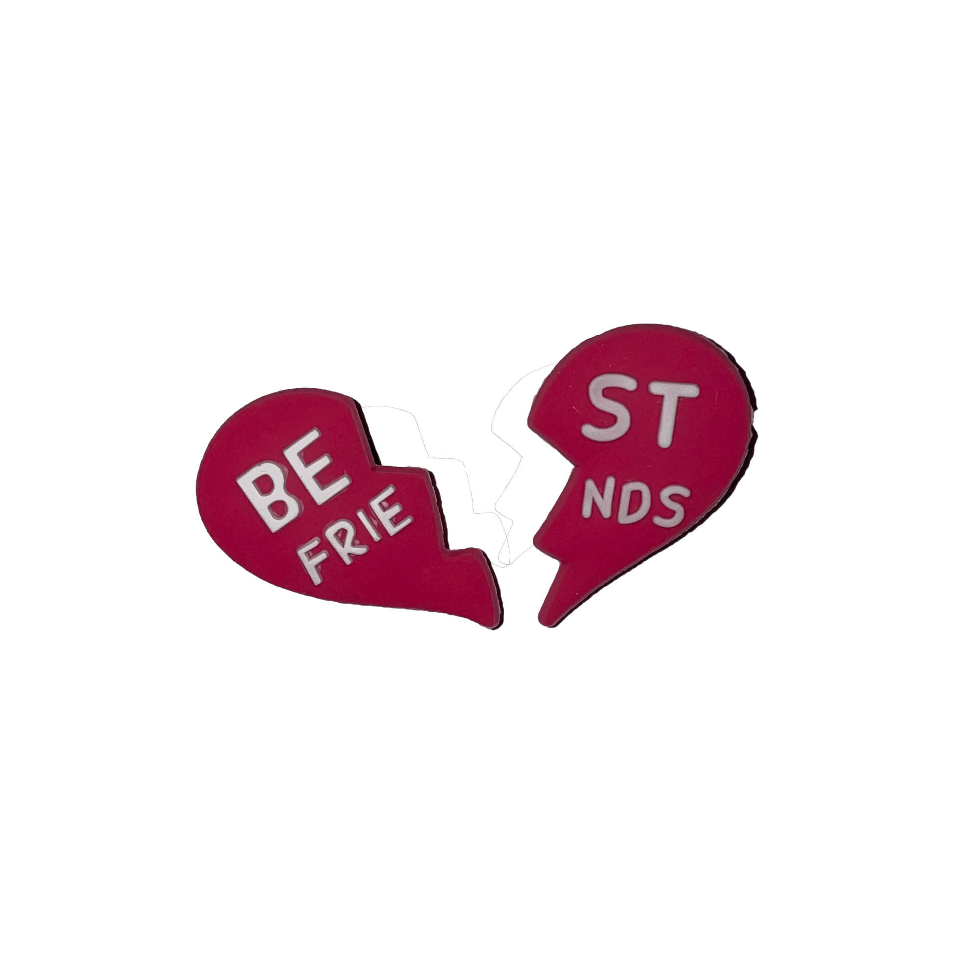 Best Friends Heart Set Charms By Prince