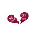 Best Friends Heart Set Charms By Prince