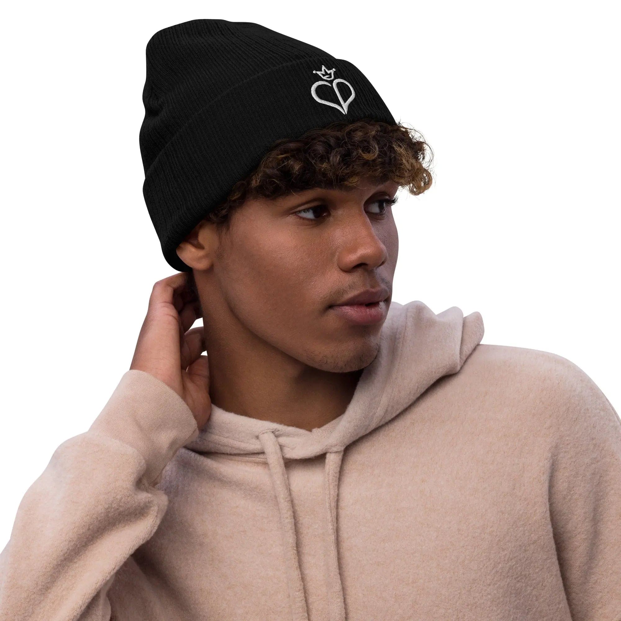 CBP Ribbed Knit Beanie - Black Charms By Prince