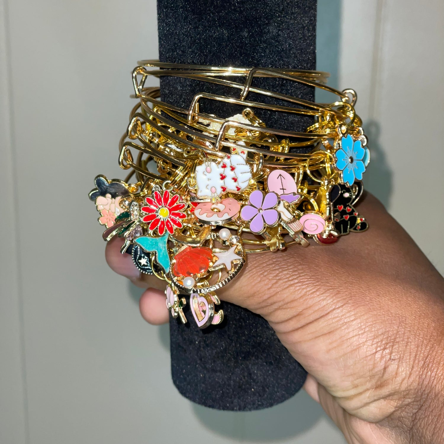 Gold Basic Bangle Charms By Prince™