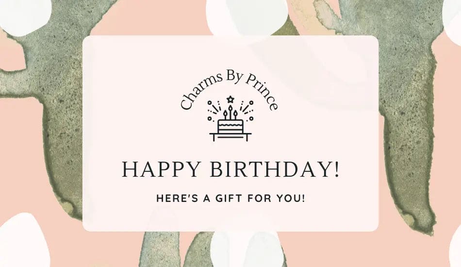 Happy Birthday! gift card Charms By Prince