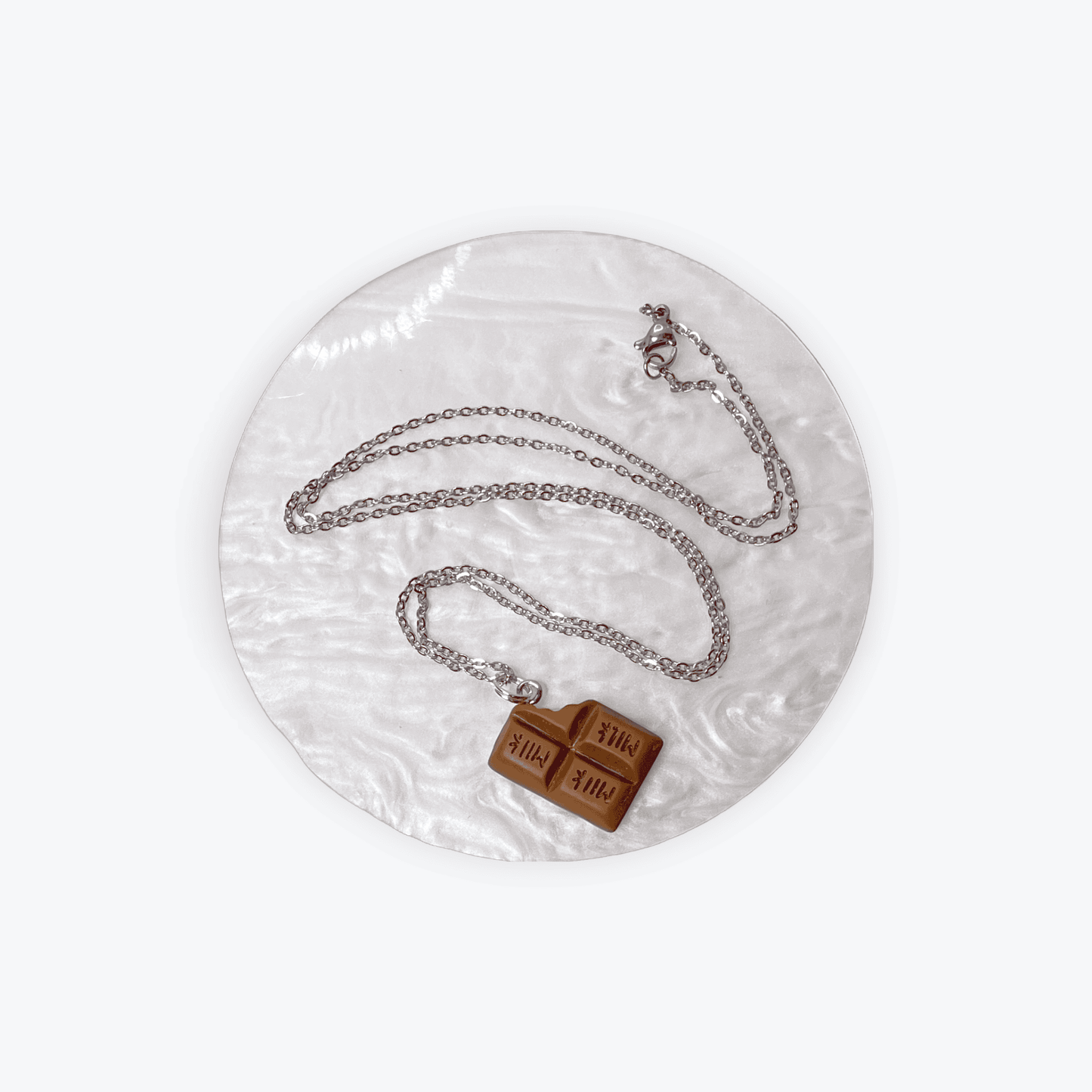 Stainless Steel Chocolate Charm Necklace - Collection Charms By Prince