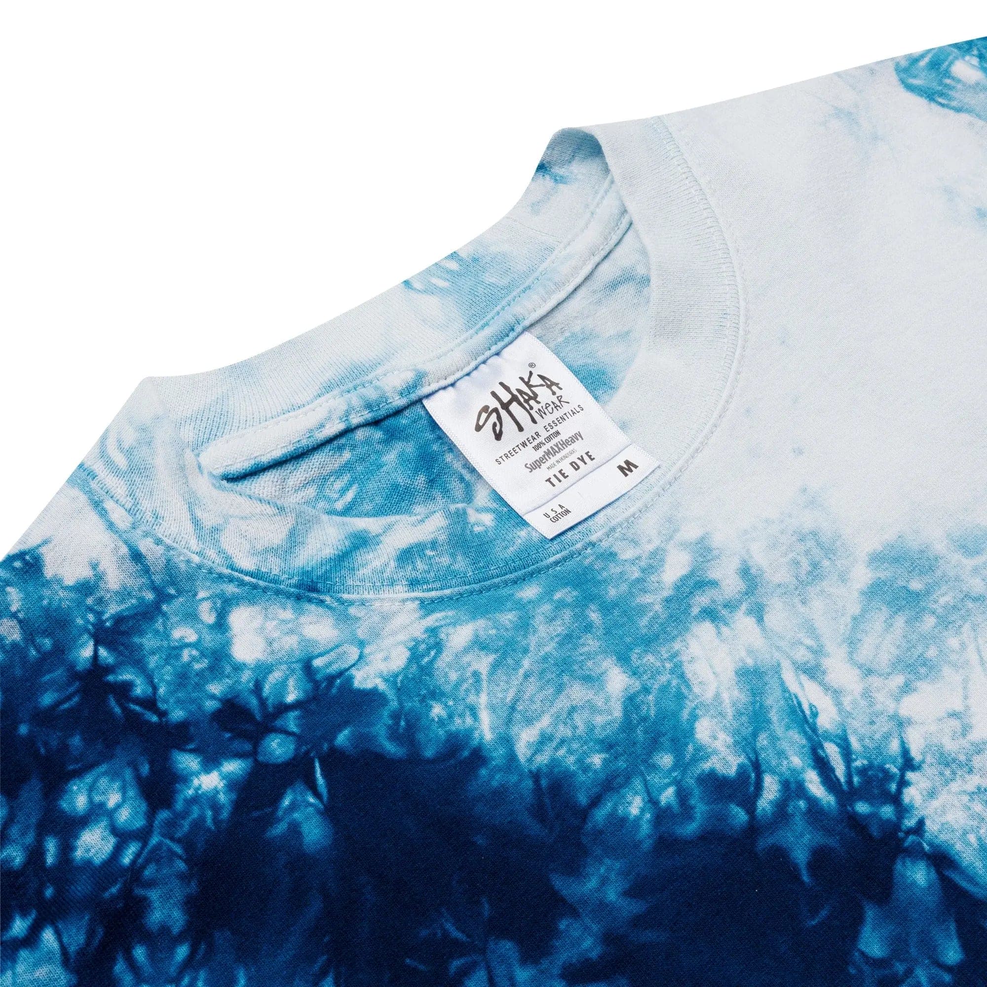 Navy & White Oversized tie-dye t-shirt Charms By Prince