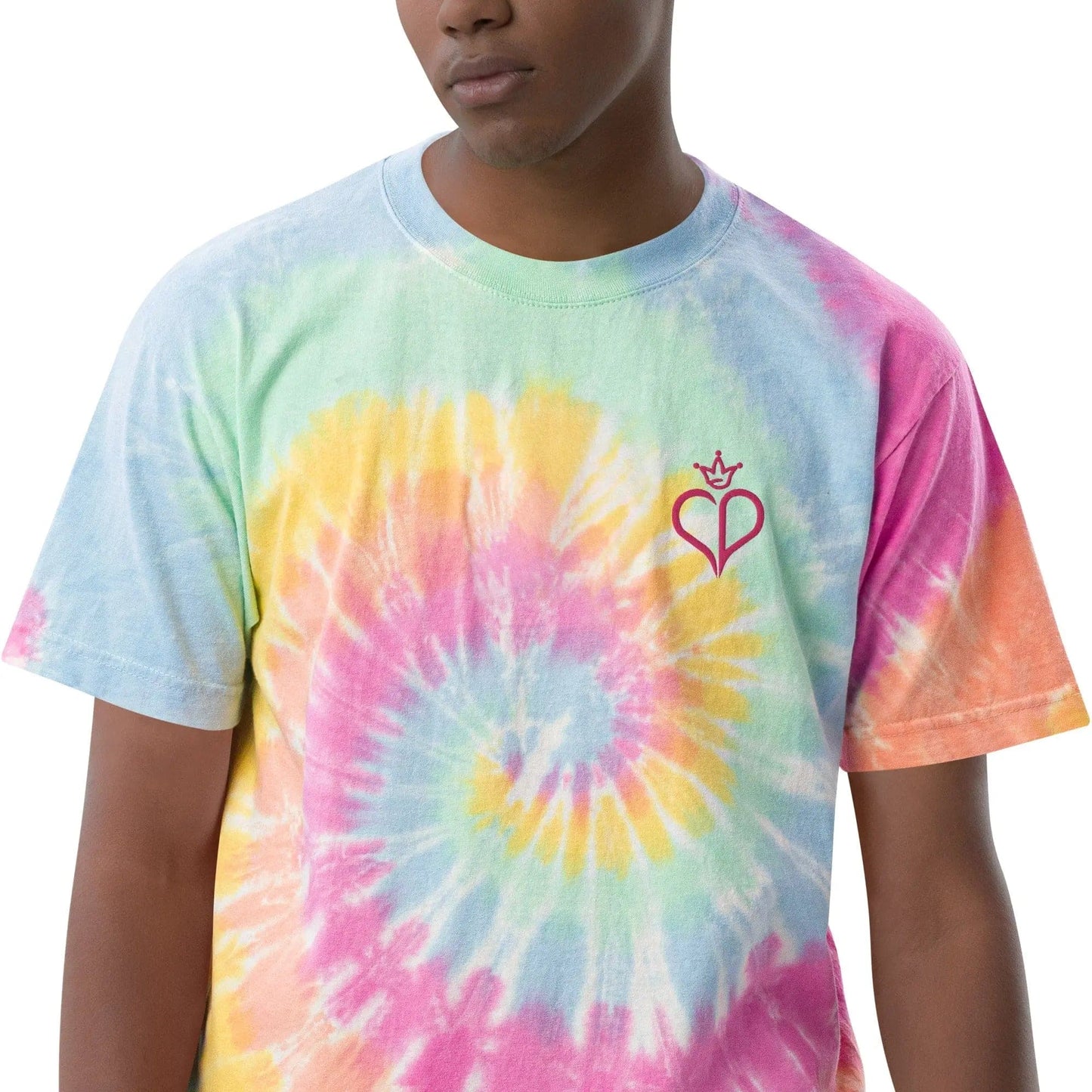 Sherbet Rainbow Oversized tie-dye t-shirt Charms By Prince