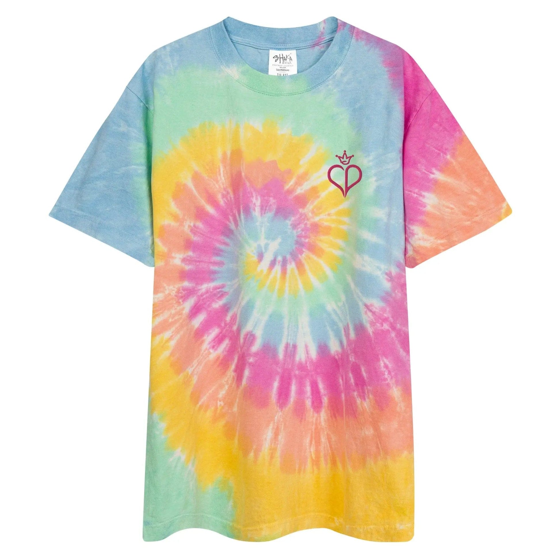 Sherbet Rainbow Oversized tie-dye t-shirt Charms By Prince
