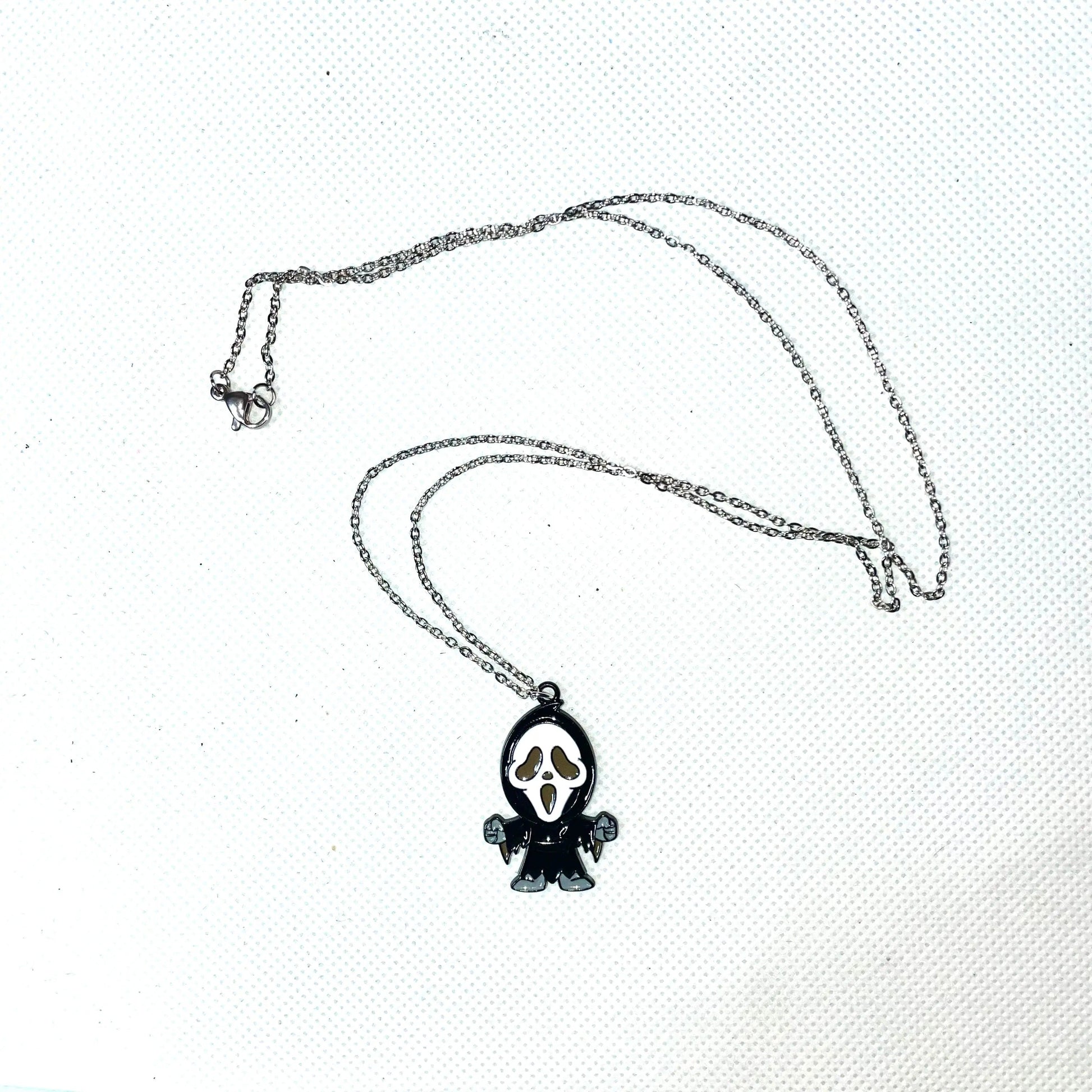 Stainless Steel Ghostface Charm Necklace Charms By Prince