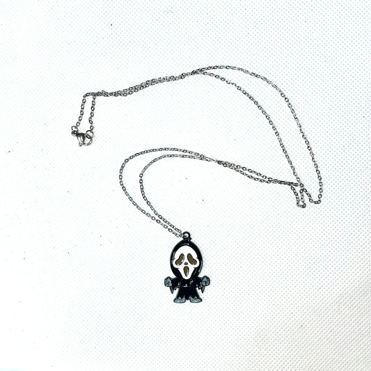 Stainless Steel Ghostface Charm Necklace Charms By Prince