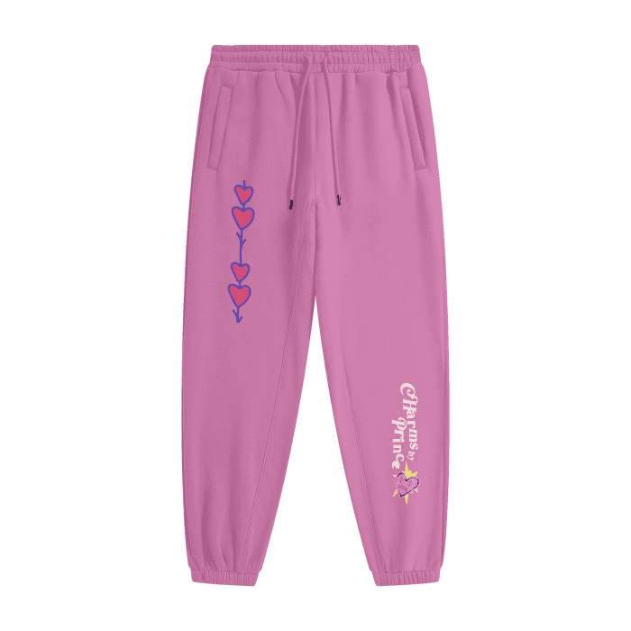 Streetwear,Unisex,Fleece Joggers,charms by prince,blue,pink,pants,bottom,MOQ1,Delivery days 5
