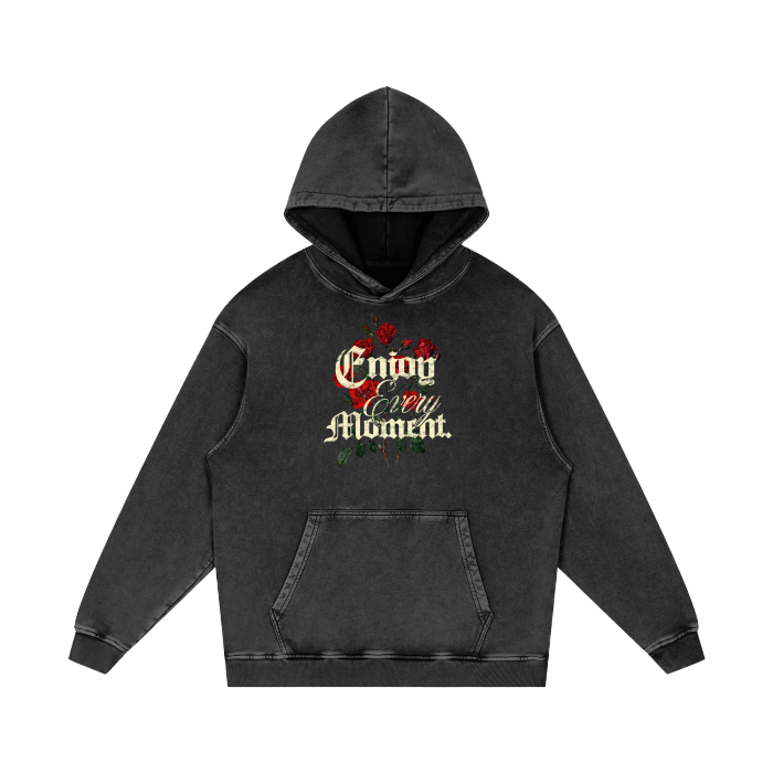 Snow Washed Loose Cotton Hoodie ODMPOD